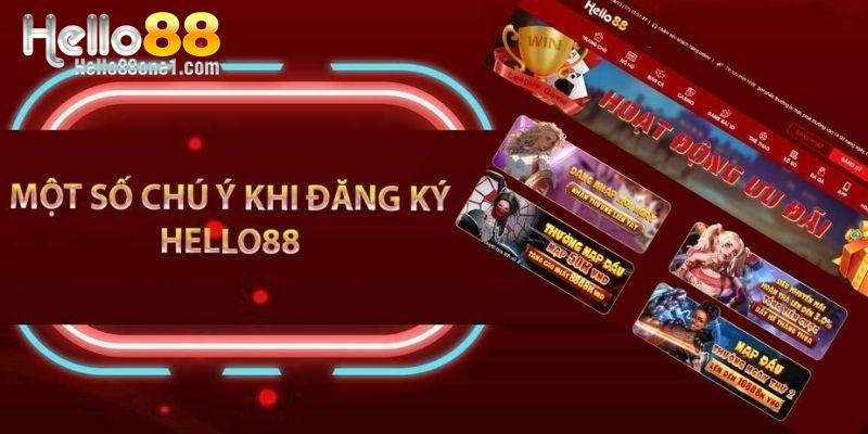 Nhắc nhở hội viên lần đầu thao tác tạo tài khoản Hello88